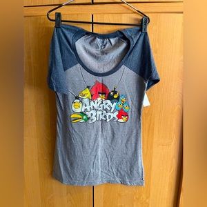 NWT Brand New Angry Birds Womens T-shirt Size Large